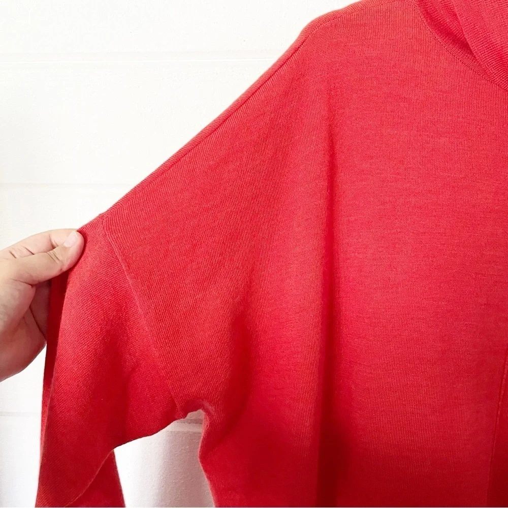 Eileen Fisher Merino Wool Turtleneck Center-Seam Tunic Sweater Size L-XL - Picture 4 of 9